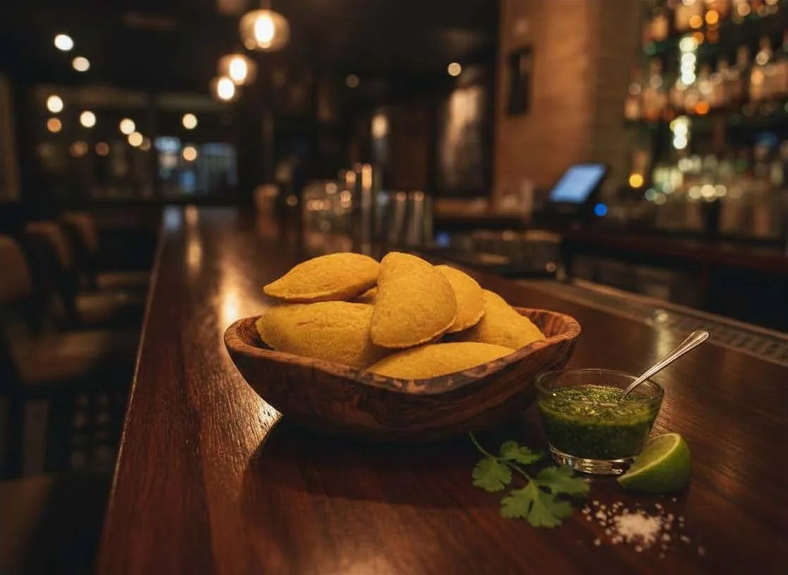Pastel de Angu servido como finger food